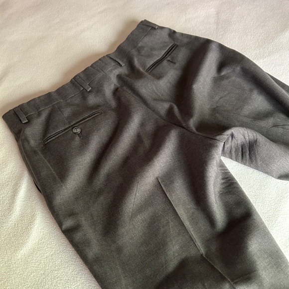 Kenneth Cole Awearness Grey Modern Fit Wool Blend Trousers, 35W x 30L - Picture 9 of 14